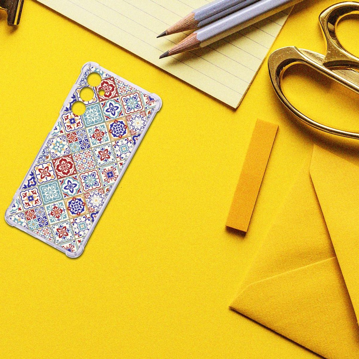 Samsung Galaxy M54 Anti-Shock Hoesje Tiles Color