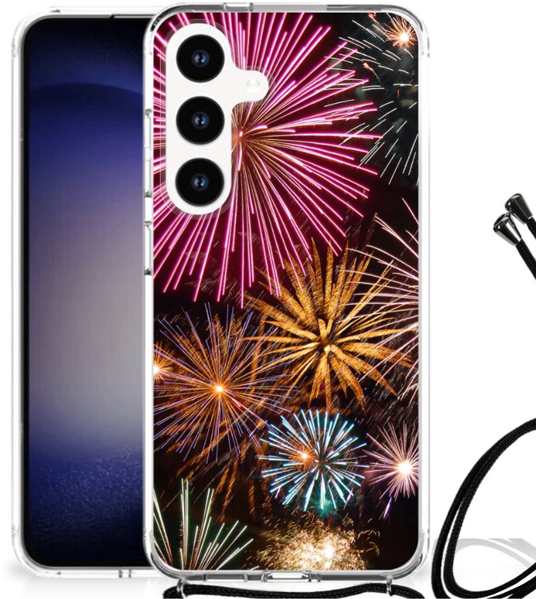 Samsung Galaxy S24 Anti Shock Bumper Case Vuurwerk