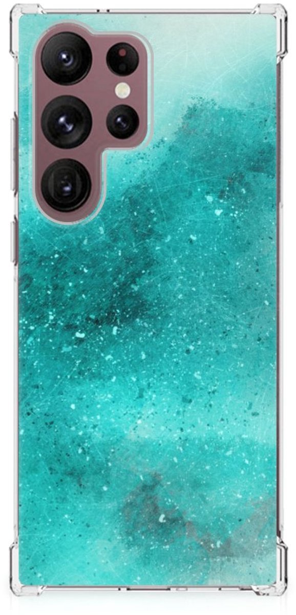 Back Cover Samsung Galaxy S23 Ultra Painting Blue