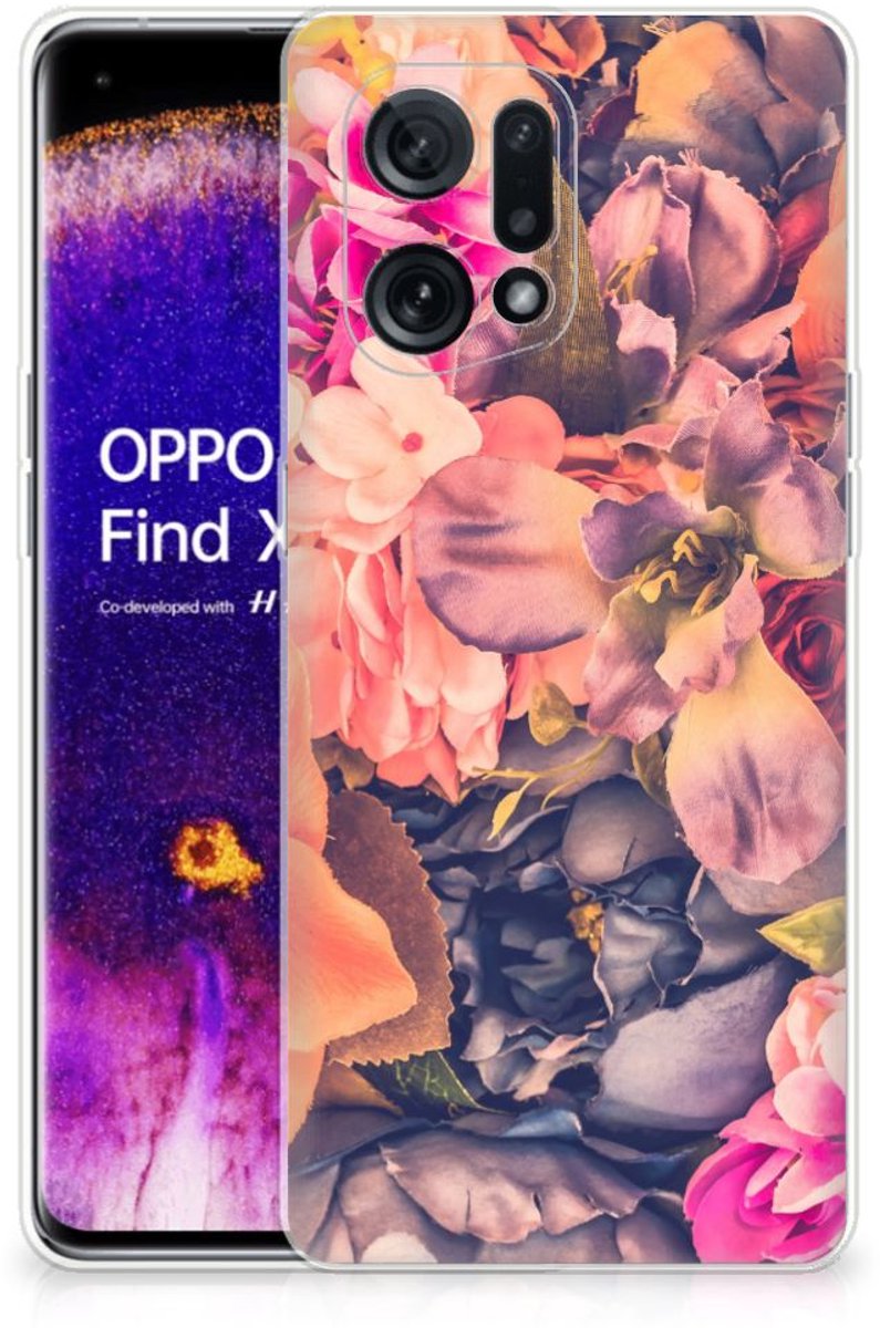 OPPO Find X5 TPU Case Bosje Bloemen