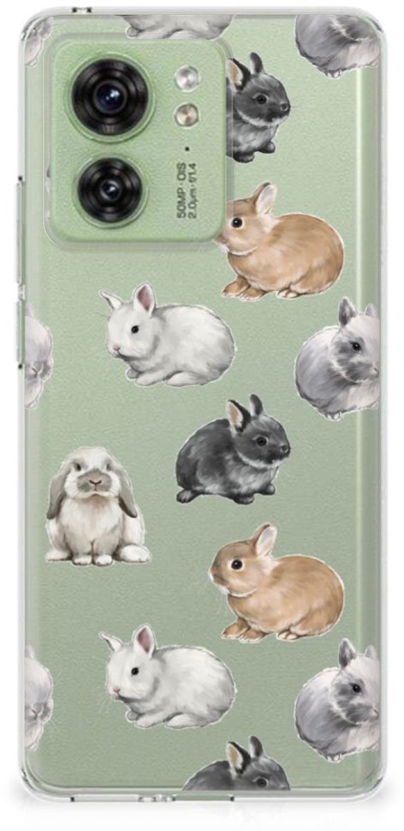 TPU Hoesje voor Motorola Edge 40 Konijntjes