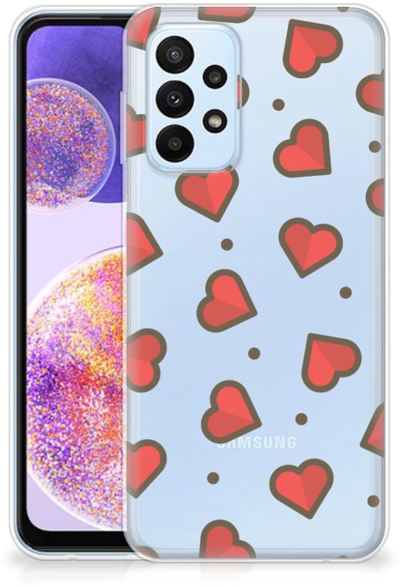 Samsung Galaxy A23 TPU bumper Hearts