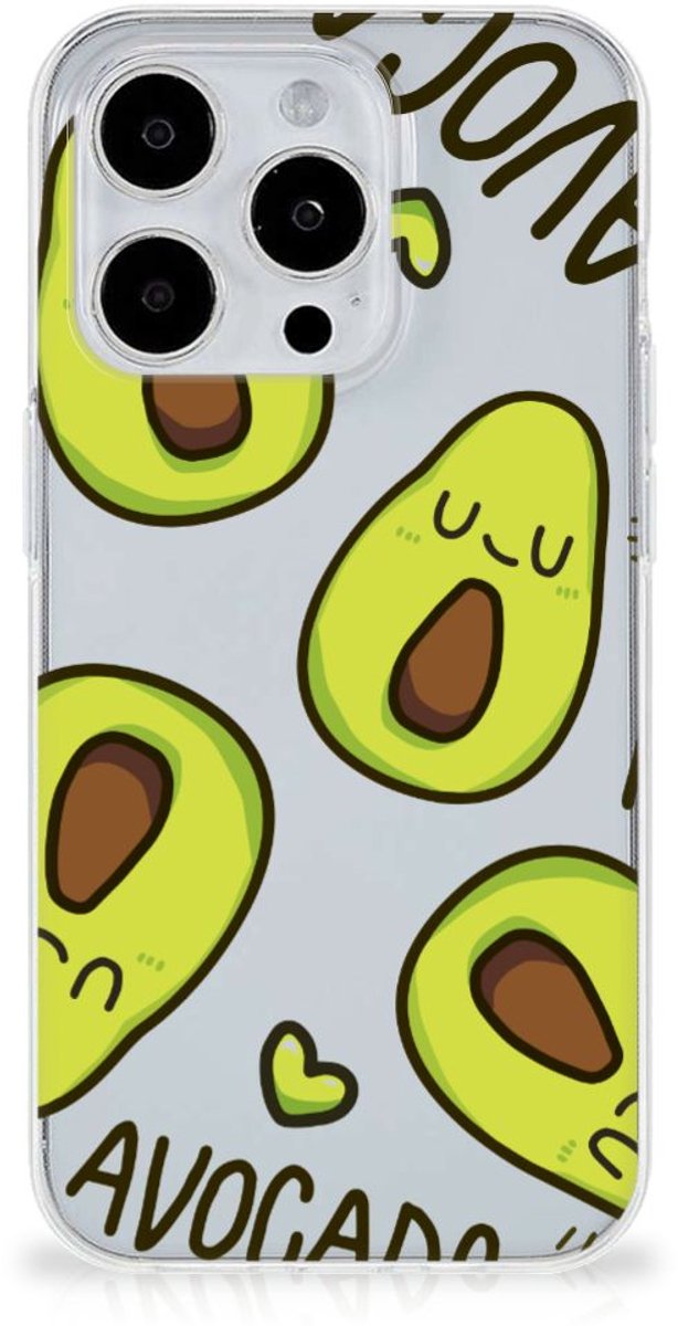 iPhone 15 Pro Max Telefoonhoesje met Naam Avocado Singing