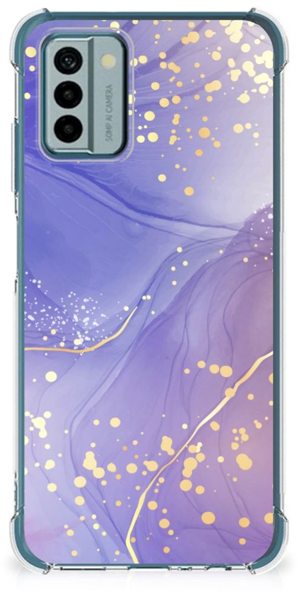 Back Cover voor Nokia G22 Watercolor Paars