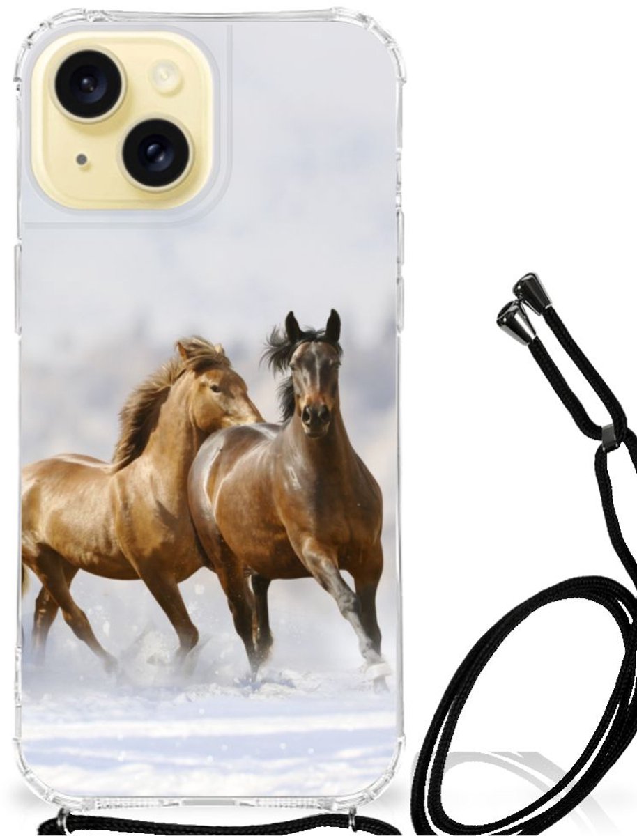 Apple iPhone 15 Case Anti-shock Paarden