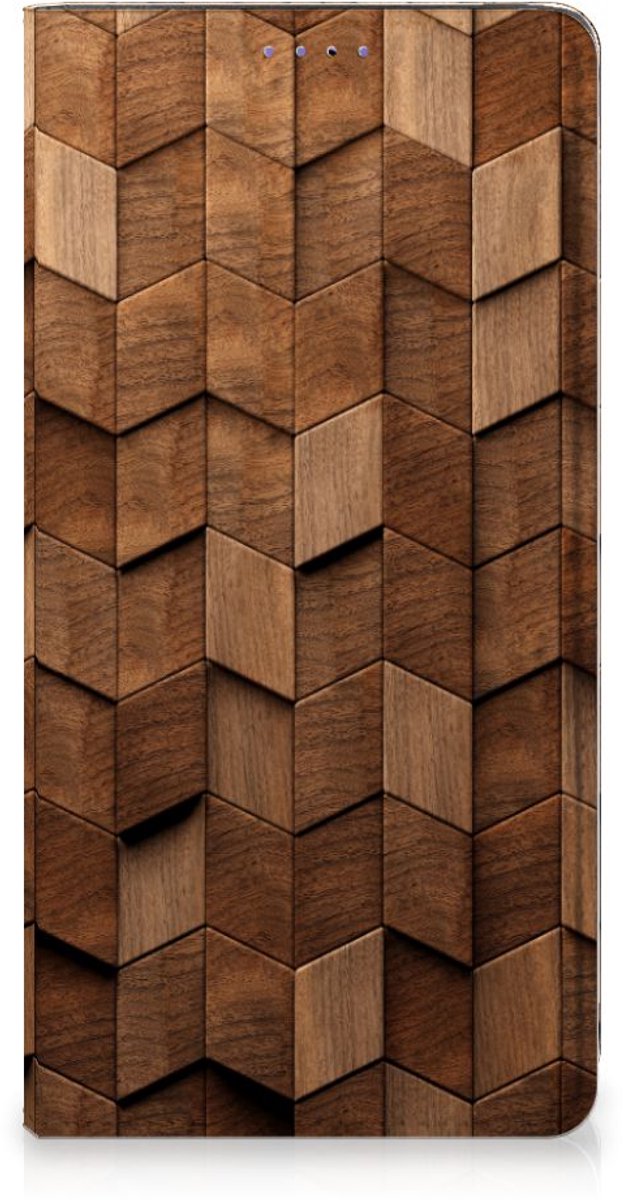 Book Wallet Case voor Samsung Galaxy A51 Wooden Cubes