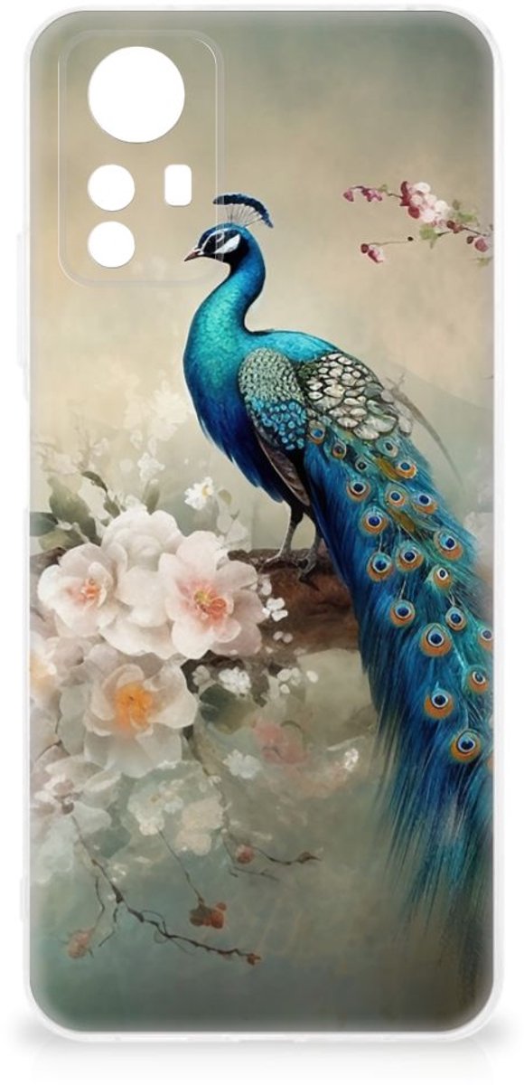 TPU Hoesje voor Xiaomi Redmi Note 12S Vintage Pauwen
