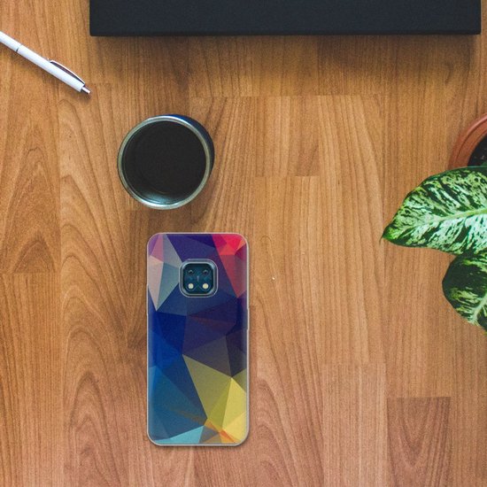 Coque Nokia XR20 Siliconen Back Cover Polygon Dark