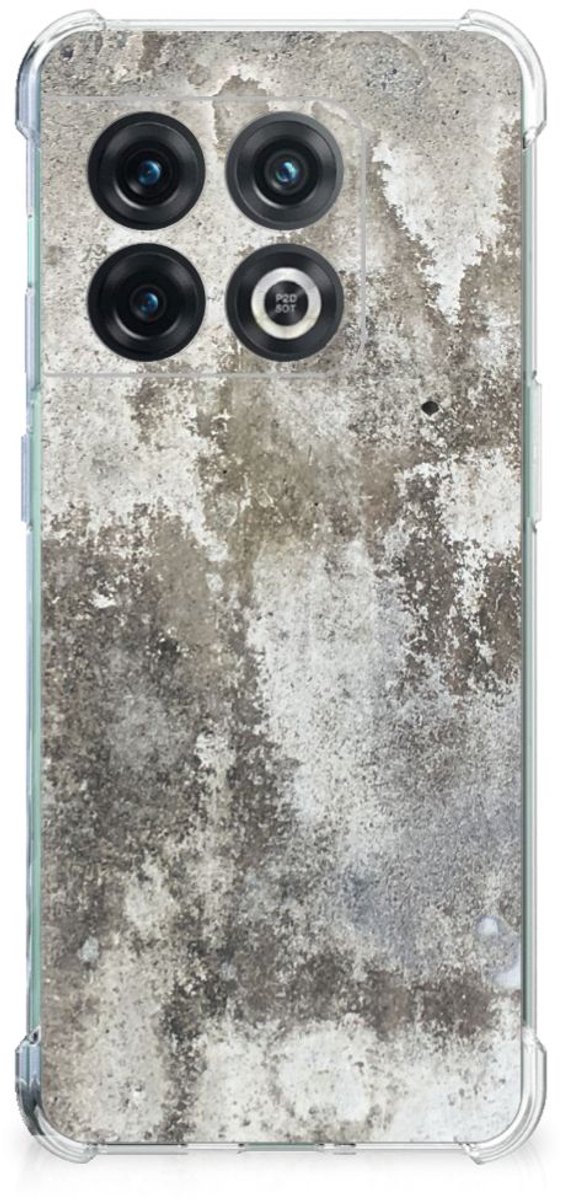 OnePlus 10 Pro Anti-Shock Hoesje Beton Print