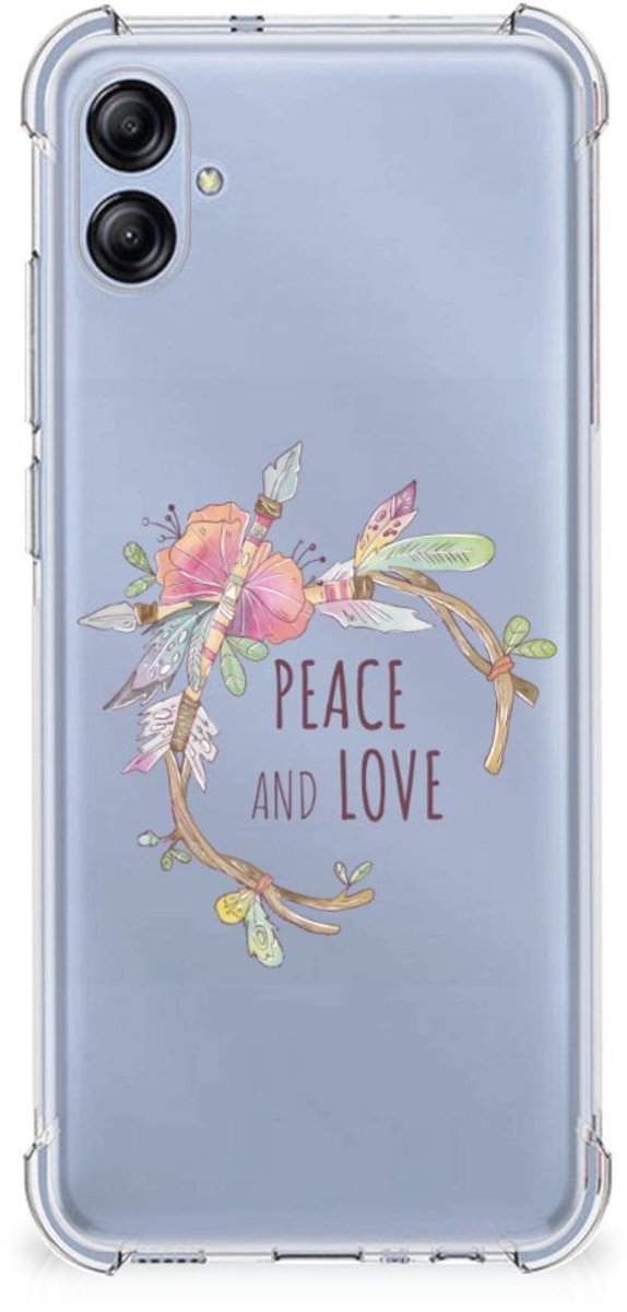 Samsung Galaxy A04e Stevig Bumper Hoesje Boho Text