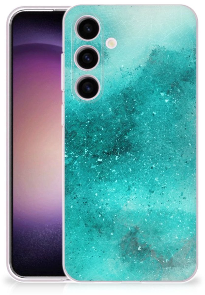 Hoesje maken Samsung Galaxy S24 Painting Blue