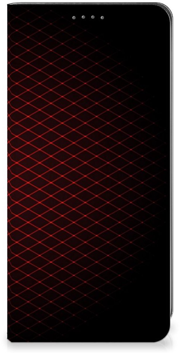 Google Pixel 7A Hoesje met Magneet Geruit Rood