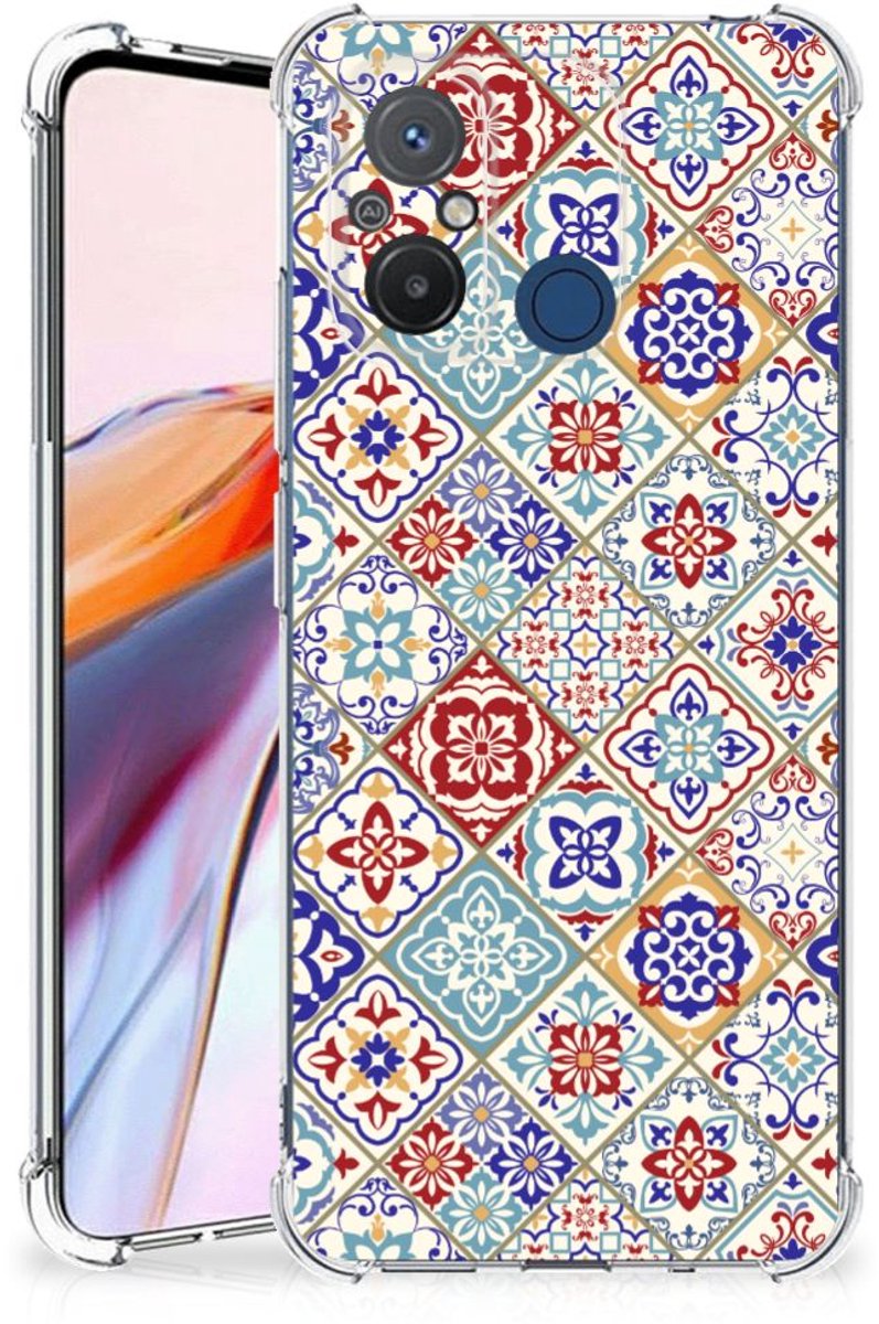 Xiaomi Redmi 12C Anti-Shock Hoesje Tiles Color