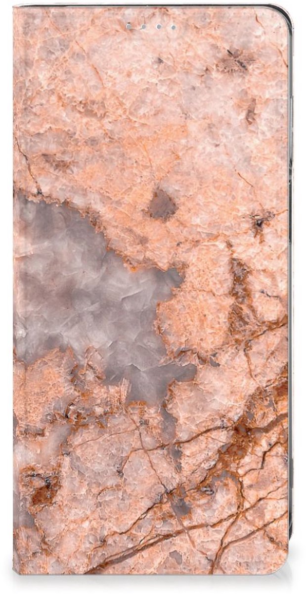 Motorola Moto G62 5G Standcase Marmer Oranje