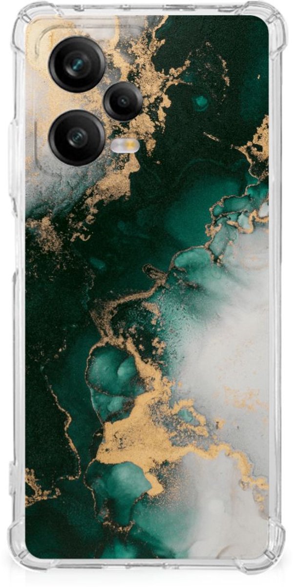 Anti-Shock Hoesje voor Xiaomi Redmi Note 12 Pro Plus Marmer Groen