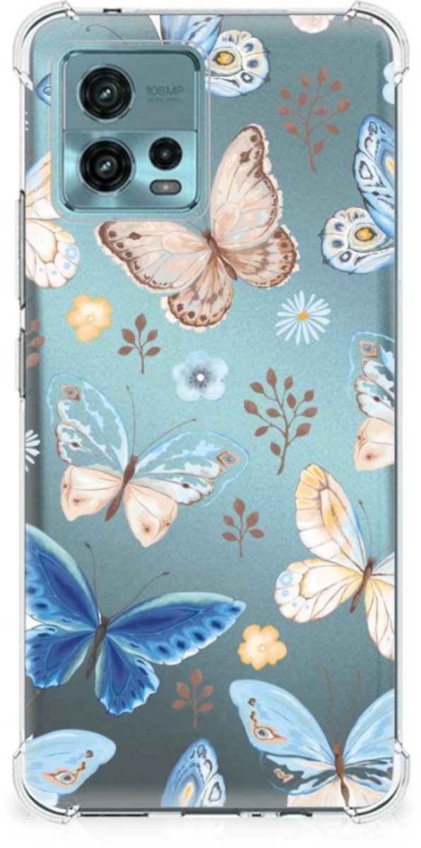 Case Anti-shock voor otorola Moto G72 Vlinder