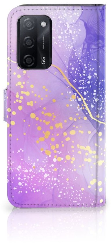 Coque pour OPPO A16/A16s/A54s Aquarelle Violet