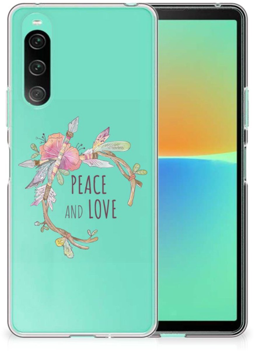 Sony Xperia 10 V Telefoonhoesje met Naam Boho Text