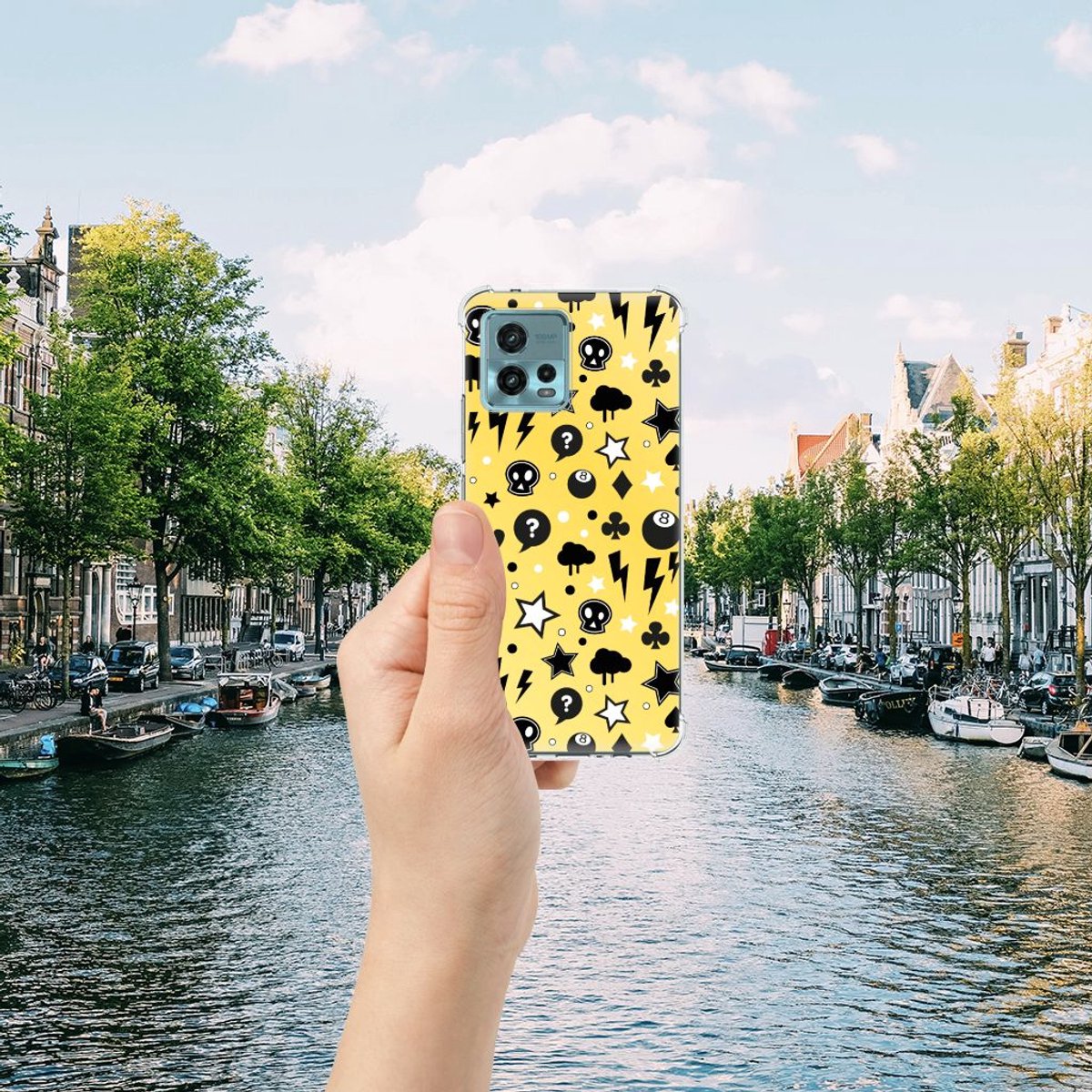 Extreme Case otorola Moto G72 Punk Geel