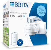 BRITA ON TAP Pro V-MF Waterfiltersysteem Inclusief 1 V-filter (600L) - Puur drinkwater, vermindert bacteriën, chloor & lood
