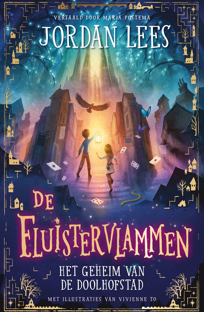 Omslag van Fluistervlammen 1 - Het geheim van de doolhofstad