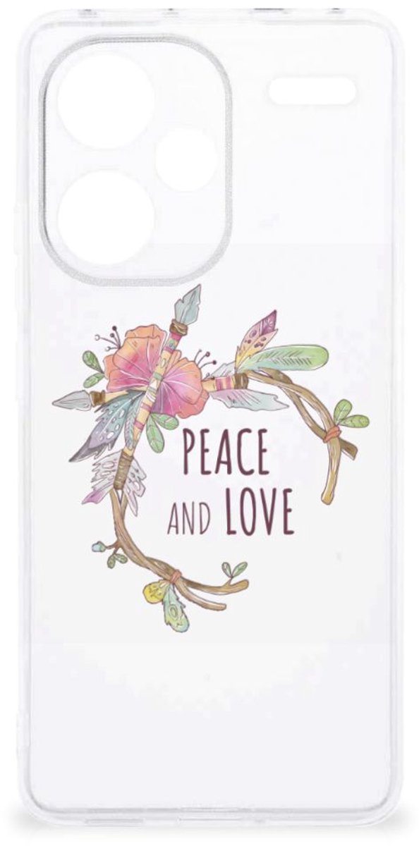 Xiaomi Redmi Note 13 Pro Plus Telefoonhoesje met Naam Boho Text