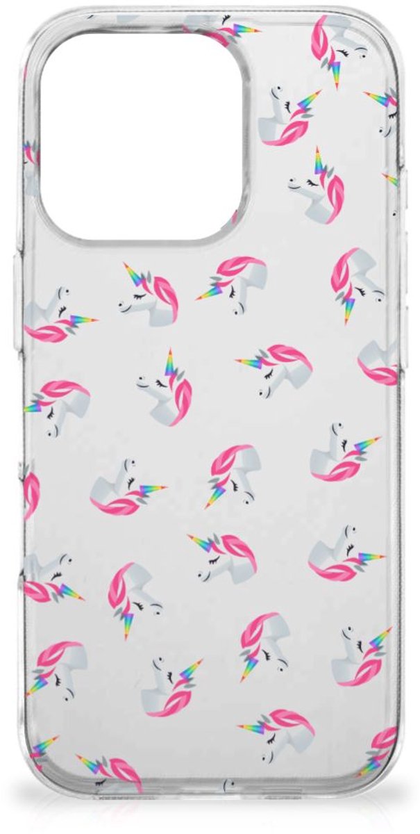 TPU bumper voor iPhone 16 Pro Unicorns