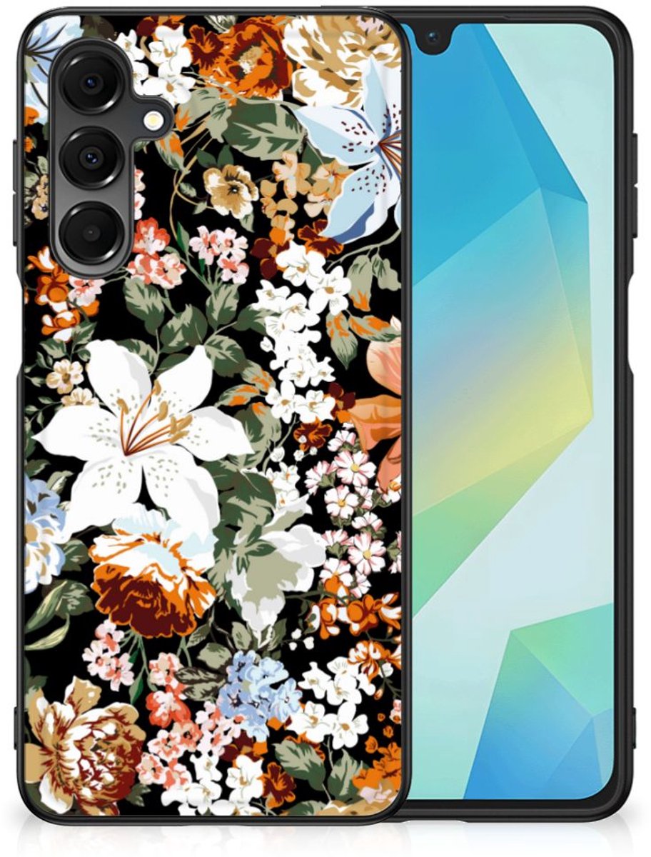 Bloemen Hoesje voor Samsung Galaxy A16 5G/4G Dark Flowers
