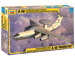 Zvezda Modelbouwpakket Vliegtuigen - 7024 Ilyushin Il-76 - Ultimate Kit A-50 Mainstay - Vroegtijdig Waarschuwings- en Commandovliegtuig (AEW) Plastic - 1:144 - Modelbouw