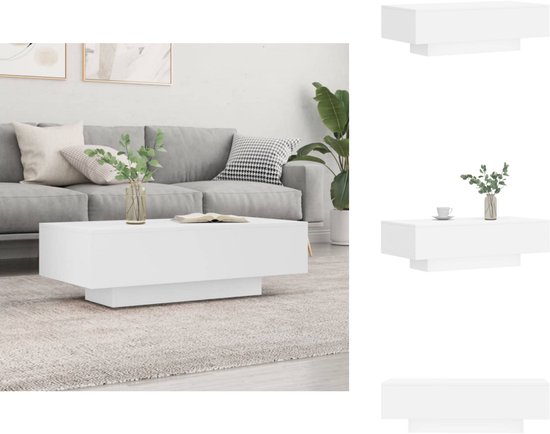vidaXL Salontafel 100 x 49,5 x 31 cm Bois Noir - Table basse - Tables basses - Table d'appoint - Table
