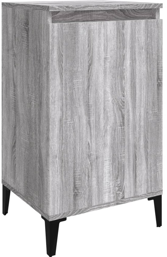 vidaXL Table de chevet Grijs Chêne Sonoma 40x35x70cm