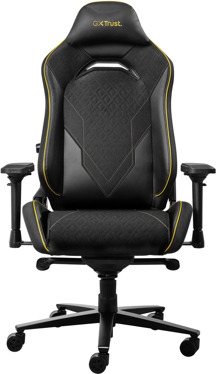 Trust GXT 721 Ruya Pro - Premium Gaming Stoel - Nekkussen - Verstelbare Rug Ondersteuning - Hoogte Verstelbaar - Rug- & Armleuningen Verstelbaar - Zwart/Grijs