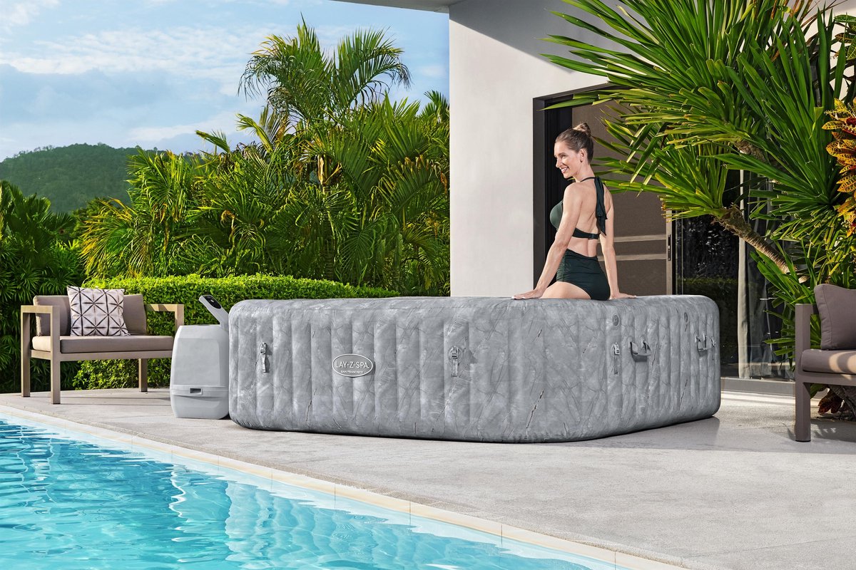 Lay-Z-Spa Hydrojet San Francisco - model 2025 met Maxhold - afbeelding 3