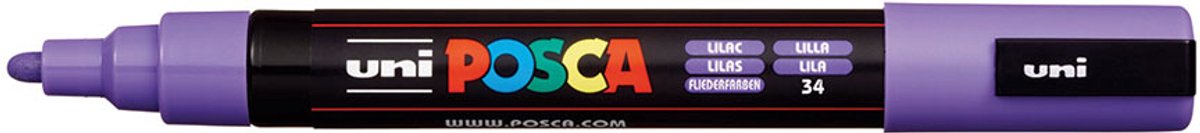 Paintmarker uni posca pc5m m lila | 6 stuks