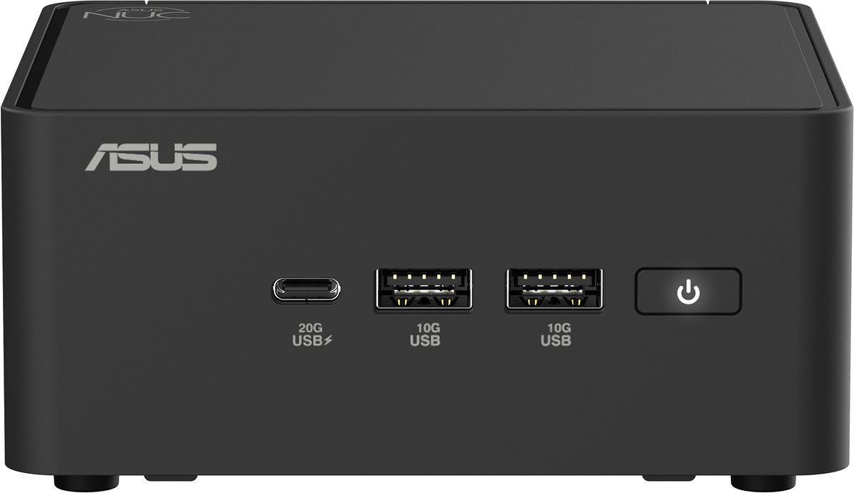 ASUS NUC 15 Pro RNUC15CRHU700002 - Barebone - Intel Core Ultra 7 225H - Intel Arc 140T Graphics - 2x SO-DIMM DDR5 - M.2 SSD - Wi-Fi 7 - Bluetooth 5.4 - Zwart