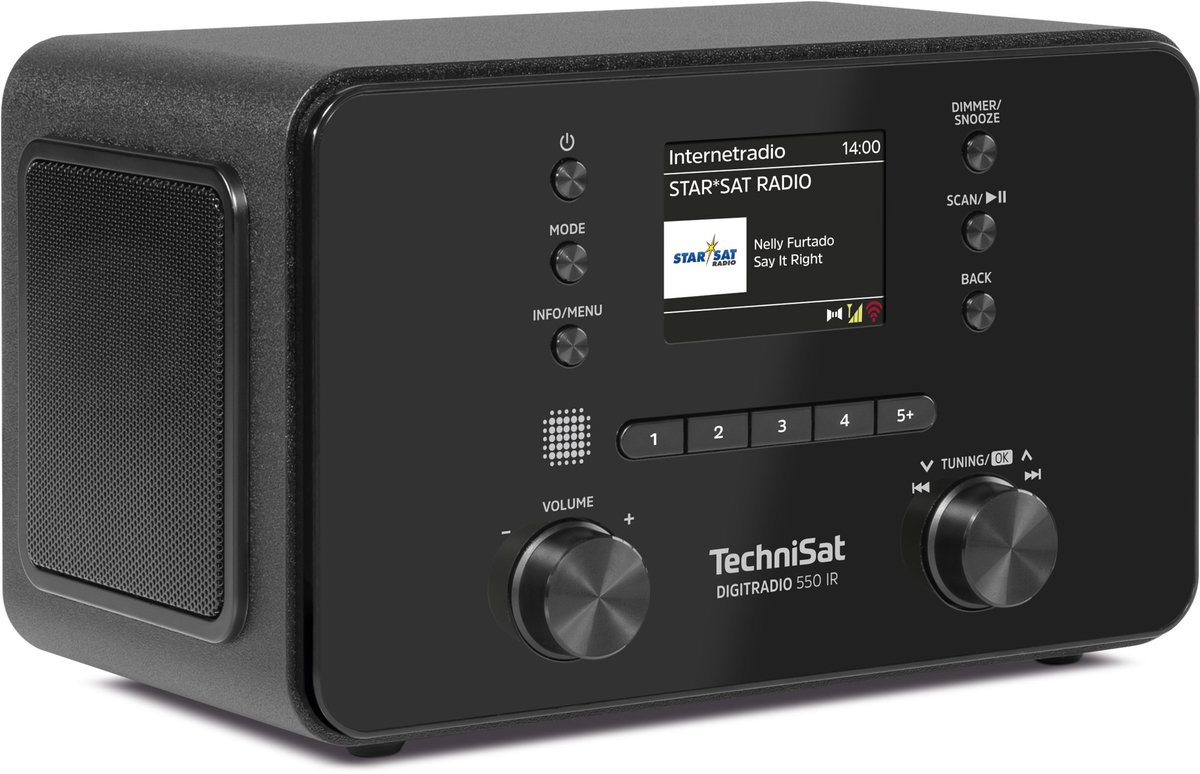 TechniSat Digitradio 550 IR DAB radio Zwart