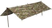 Bâche tactique Kombat / Basha, nylon rip-stop 210D, BTP Multicam, boucles de fixation, 230 x 170 CM