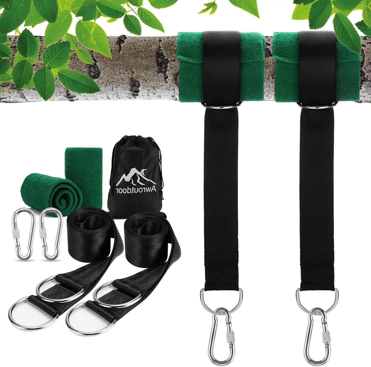 Extra sterke hangmat voor zware banden – maximale belasting 500 kg – 2 stuks