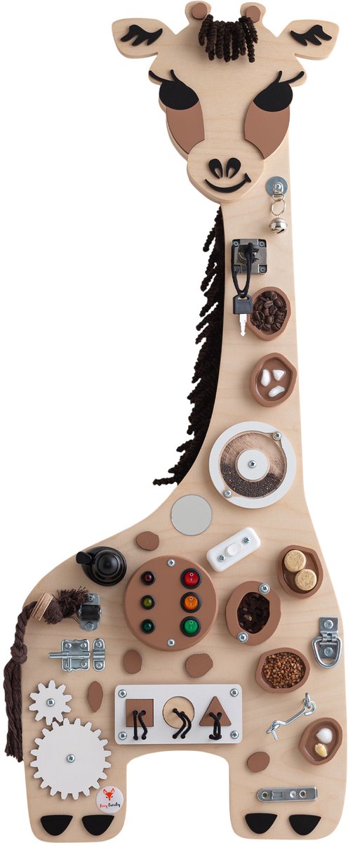 Sensorisch Bord - Giraffe Wandboard - hangend