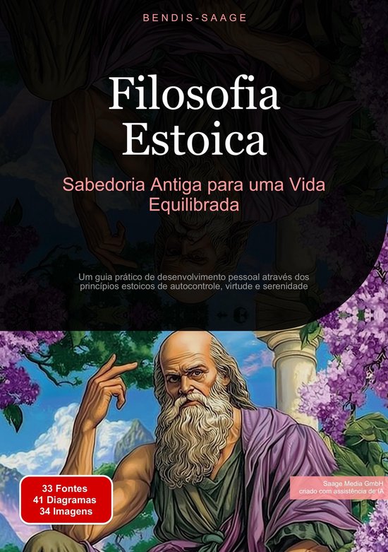 Filosofia Estoica: Sabedoria Antiga para uma Vida Equilibrad ... - cover