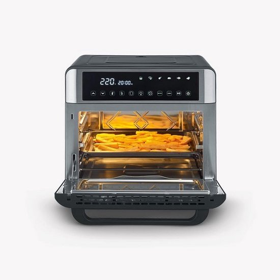 Test de la friteuse à air HOMCOM : double compartiment, 8 programmes