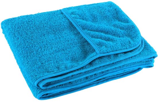 vidaXL Serviettes de plage 2 pcs 400 g/m² 75x200 cm Tissu Turquoise - Serviette de plage - Serviettes de plage - Serviette de bain - Serviette de voyage