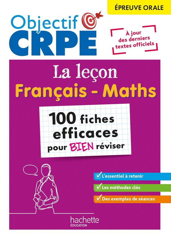 Objectif CRPE 2025 - épreuve orale de leçon - français et ... - cover
