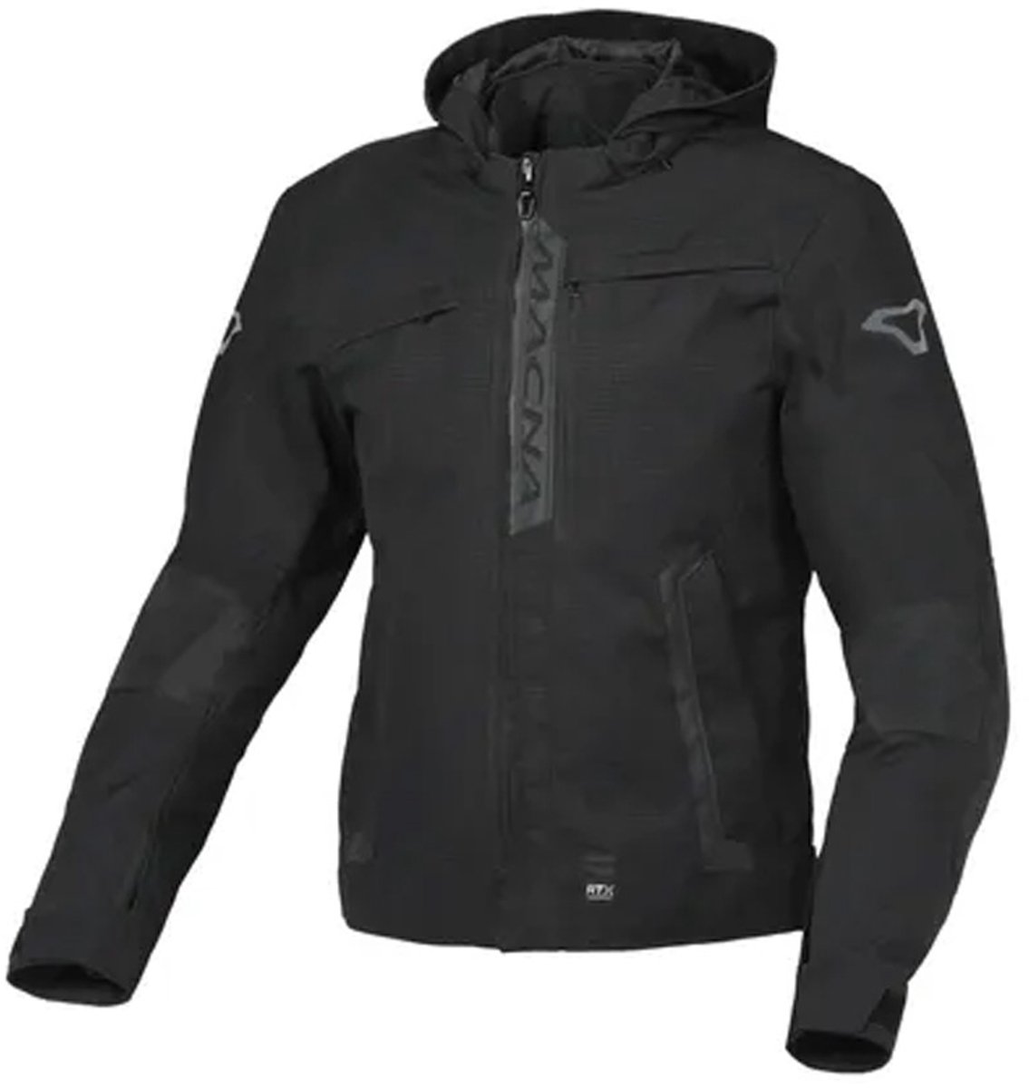 Macna Riggor Textile Waterproof Jas Zwart - Jas