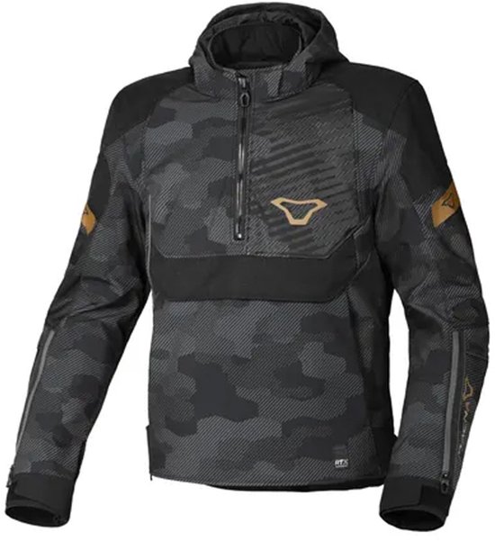 Macna Traffiq Textile Waterproof Jas Zwart Grijs - Jas