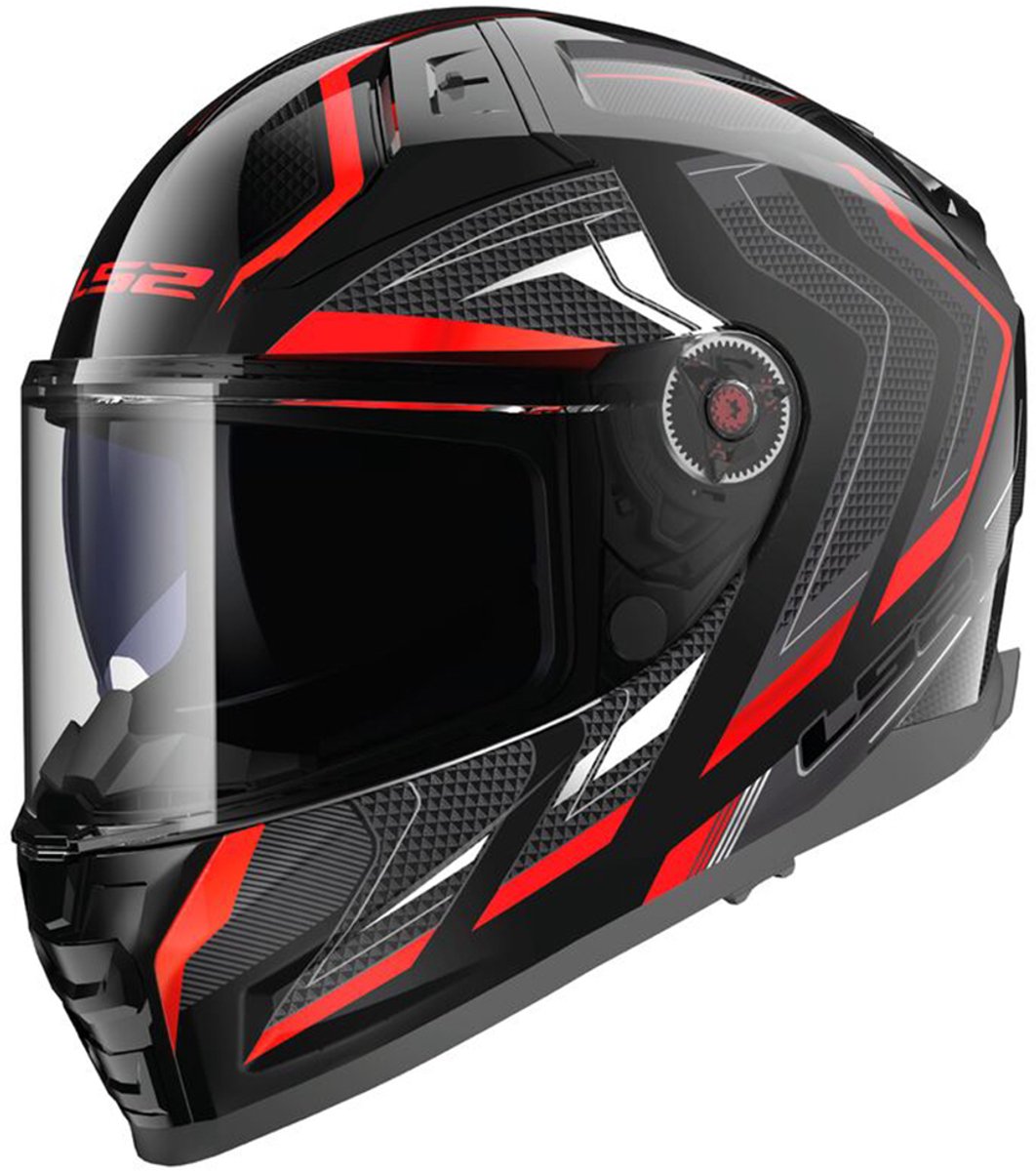 LS2 FF811 Vector II Alizer Zwart Rood Integraalhelm - Helm