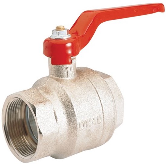 Rp1/4'' 2-weg kogelkraan messing PTFE/NBR 25 bar - BL2BM