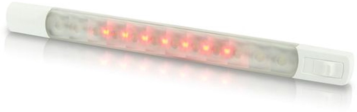 Hella Surface Strip Lamp ww/rood 12V schakelaar