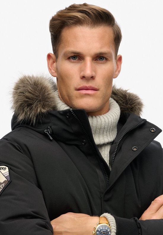 Superdry - Blouson aviateur en fausse fourrure Everest - Homme - Doudounes