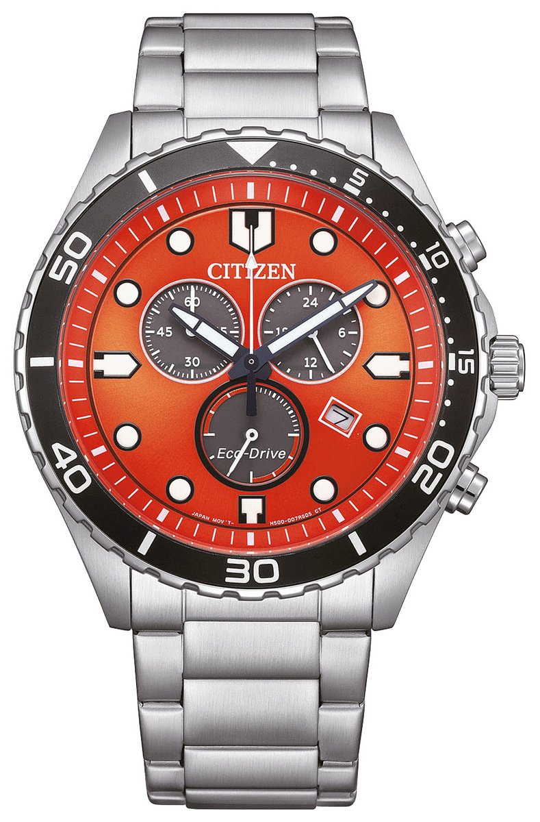 Citizen OF Sporty Aqua AT2560-84X Horloge - Staal - Zilverkleurig - Ø 43 mm